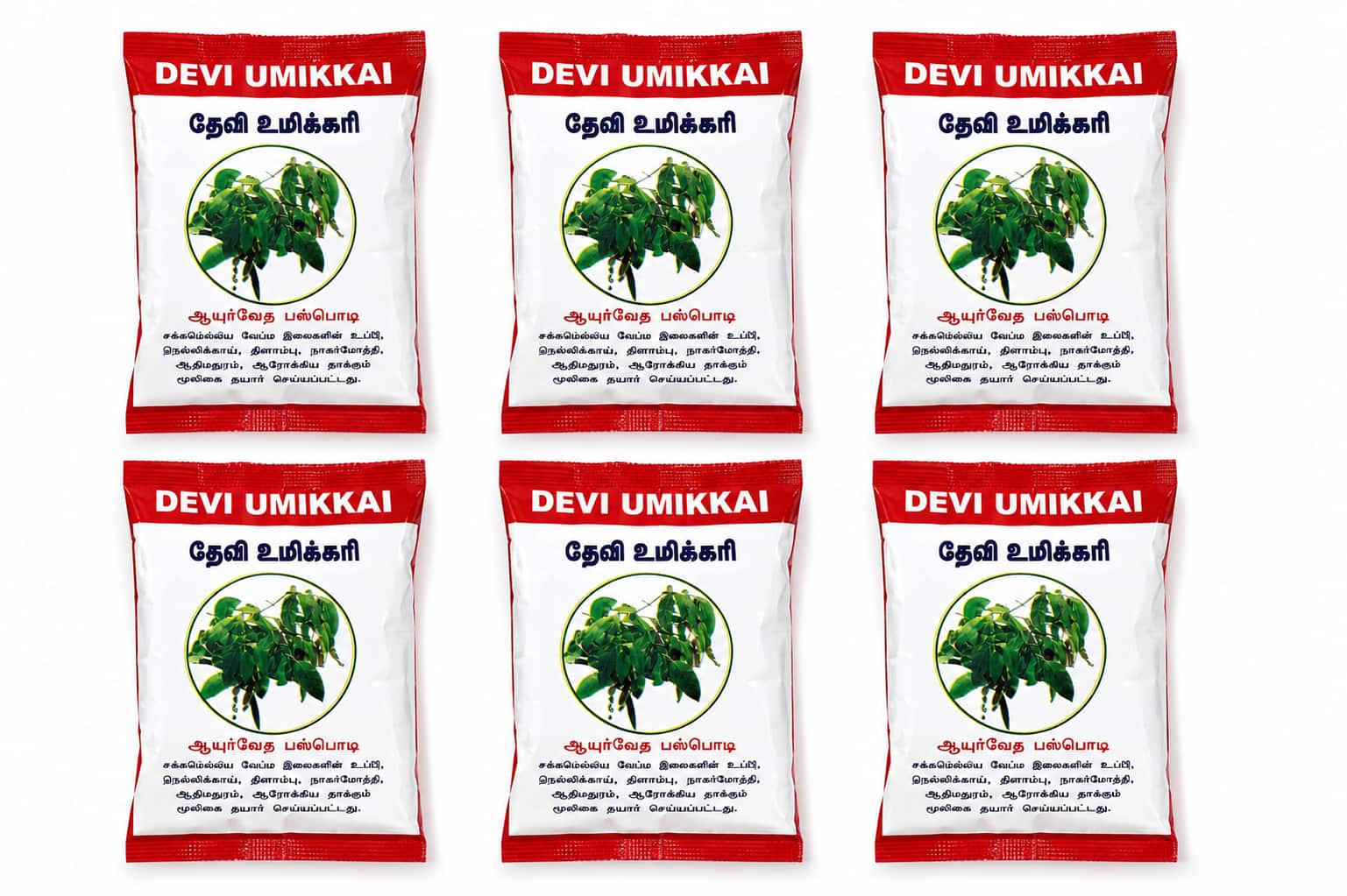 Devi Umikkari Herbal Tooth Powder (pack of 10)